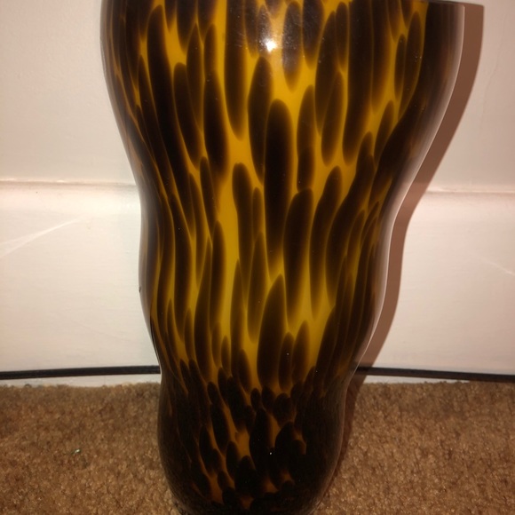 Momo Panache Glass Vase Brown Poland Large 12” - Picture 7 of 7